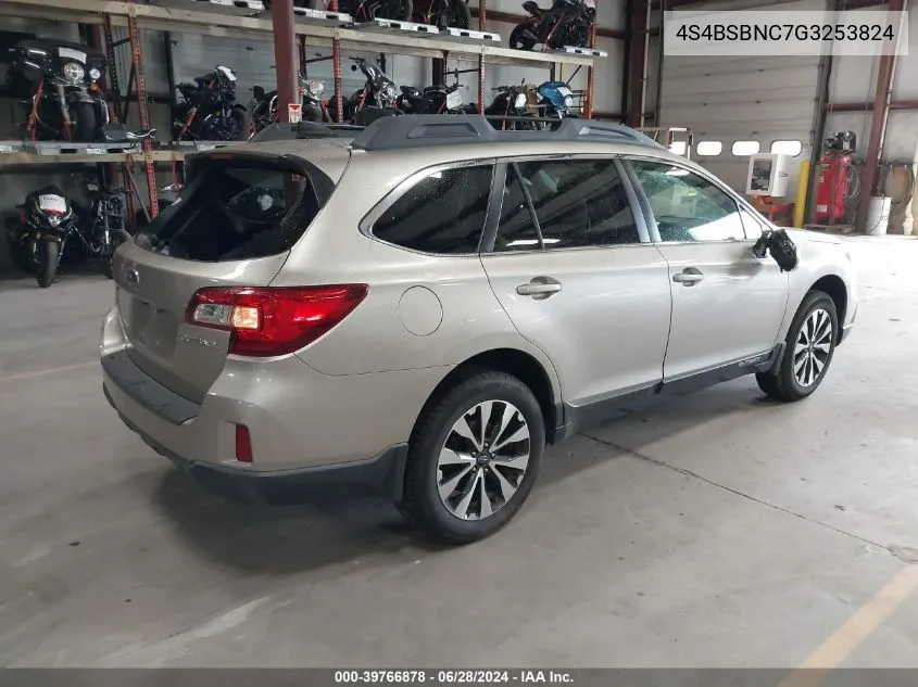 2016 Subaru Outback 2.5I Limited VIN: 4S4BSBNC7G3253824 Lot: 39766878