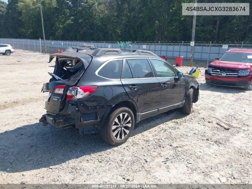 4S4BSAJCXG3283674 2016 Subaru Outback 2.5I Limited