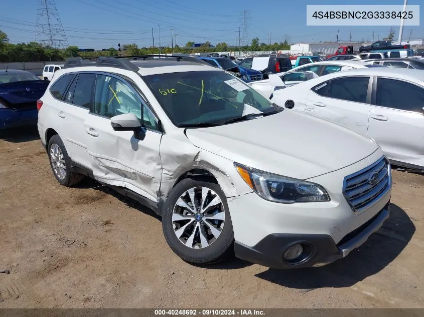 4S4BSBNC2G3338425 2016 Subaru Outback 2.5I Limited