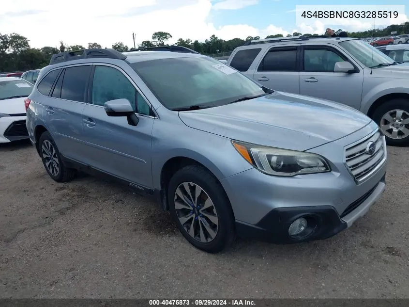 2016 Subaru Outback 2.5I Limited VIN: 4S4BSBNC8G3285519 Lot: 40475873