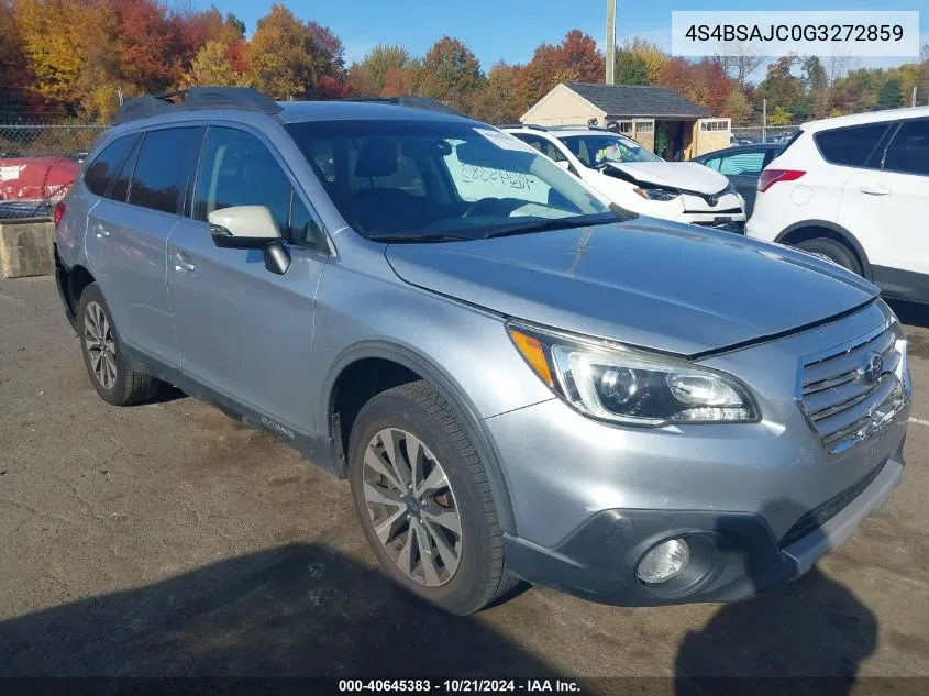 2016 Subaru Outback 2.5I Limited VIN: 4S4BSAJC0G3272859 Lot: 40645383