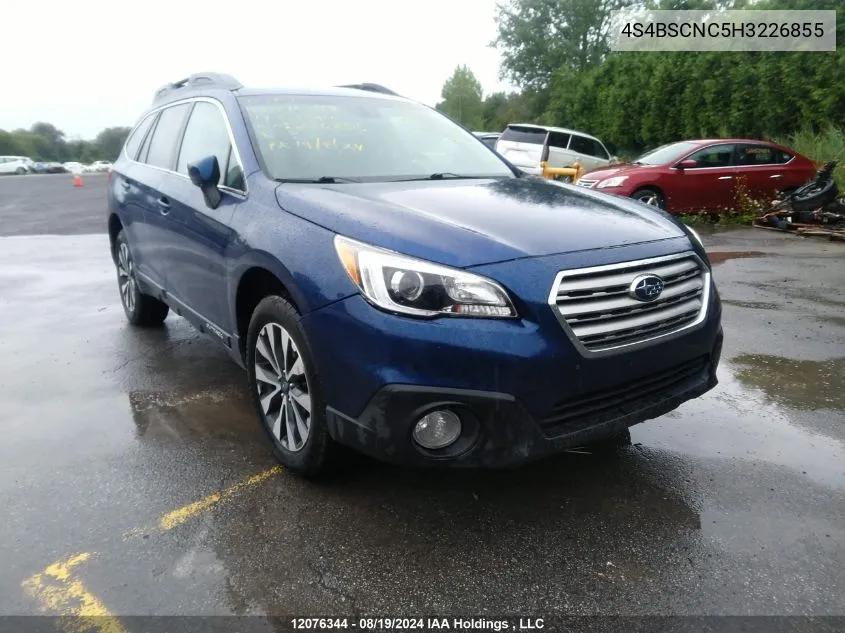 4S4BSCNC5H3226855 2017 Subaru Outback 2.5I Limited