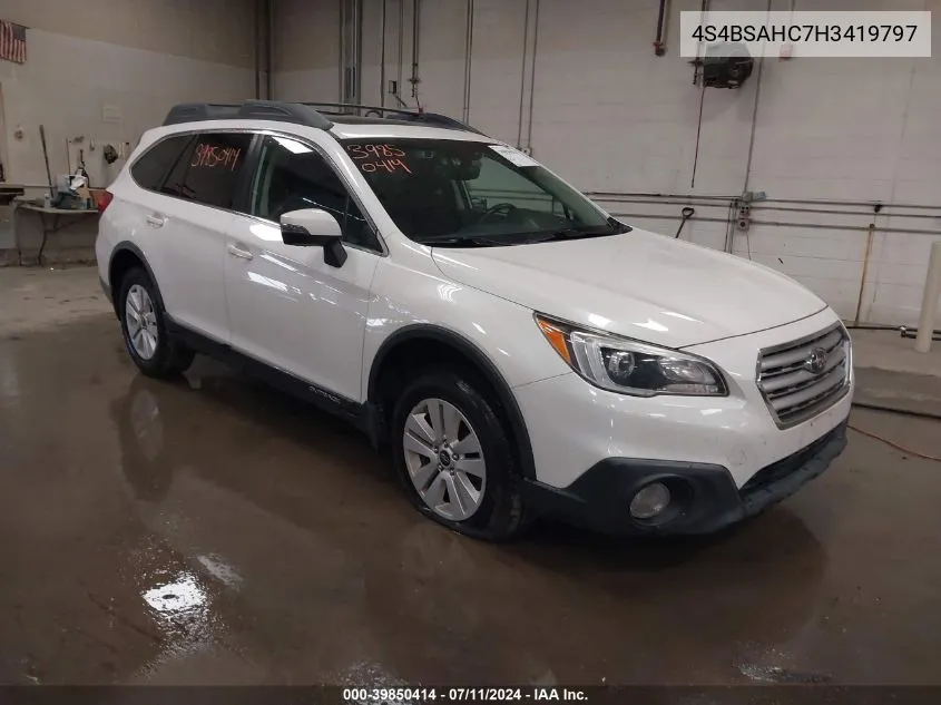 4S4BSAHC7H3419797 2017 Subaru Outback 2.5I Premium