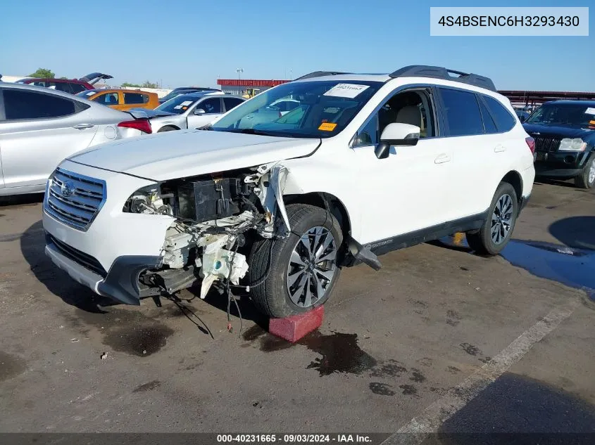 4S4BSENC6H3293430 2017 Subaru Outback 3.6R Limited