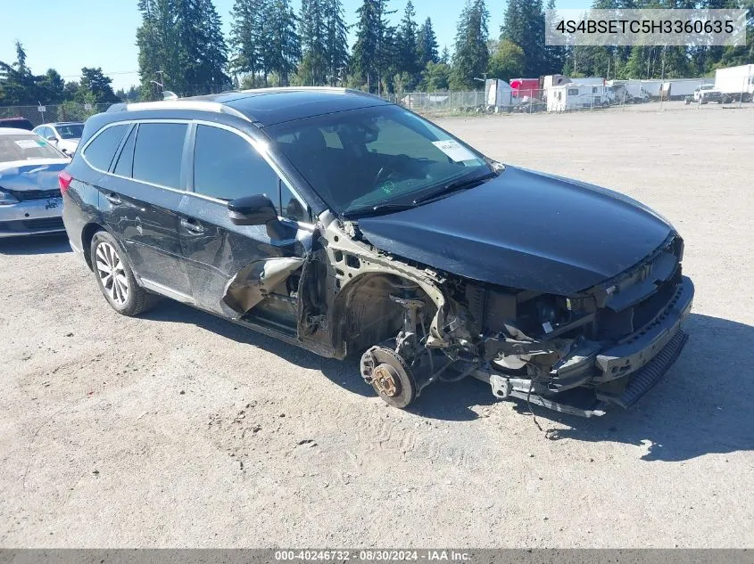 4S4BSETC5H3360635 2017 Subaru Outback 3.6R Touring