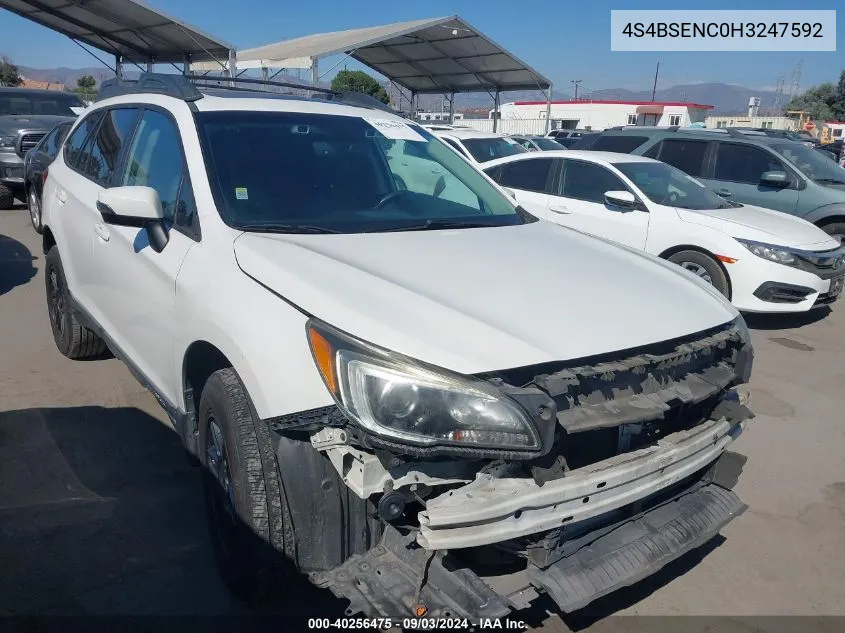 4S4BSENC0H3247592 2017 Subaru Outback 3.6R Limited