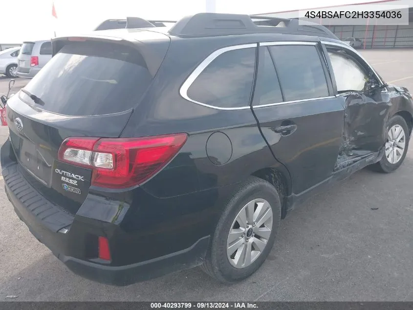 4S4BSAFC2H3354036 2017 Subaru Outback 2.5I Premium