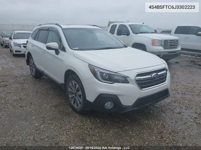 2018 Subaru Outback VIN: 4S4BSFTC6J3302223 Lot: 12074020