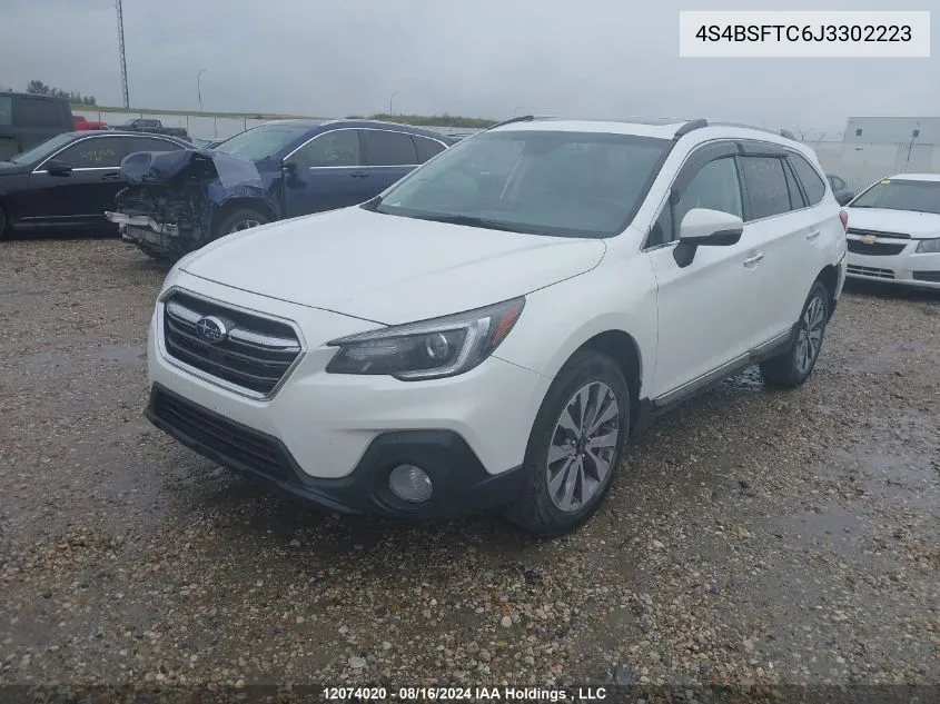 2018 Subaru Outback VIN: 4S4BSFTC6J3302223 Lot: 12074020