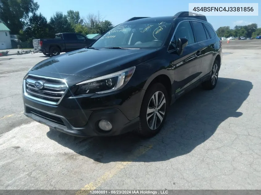 4S4BSFNC4J3381856 2018 Subaru Outback 3.6R Limited