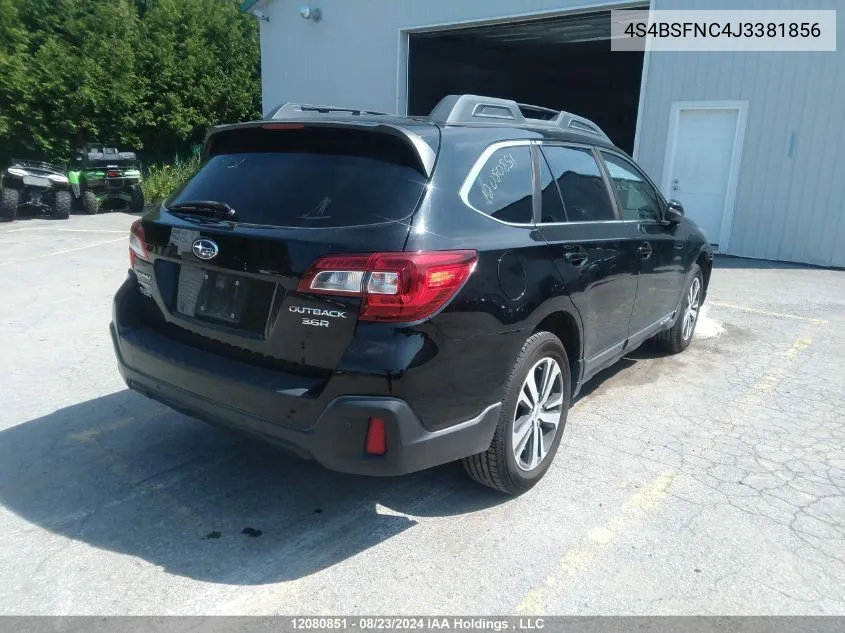 4S4BSFNC4J3381856 2018 Subaru Outback 3.6R Limited