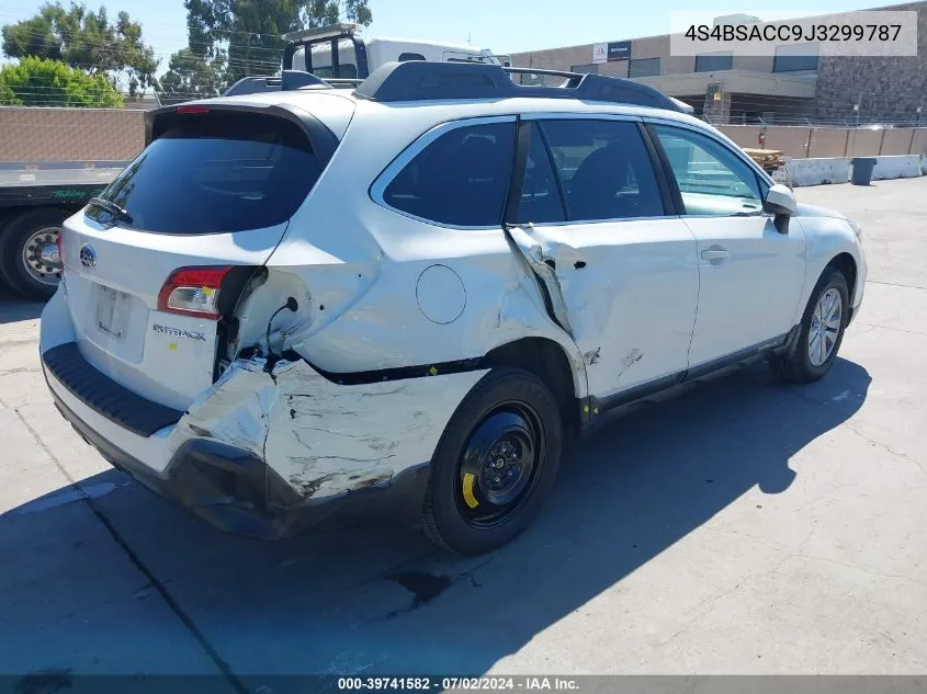 4S4BSACC9J3299787 2018 Subaru Outback 2.5I Premium