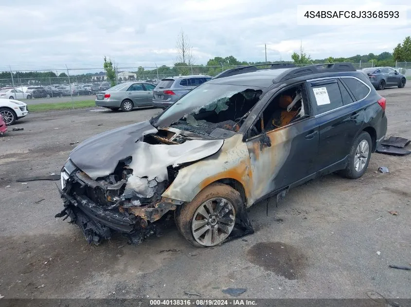 4S4BSAFC8J3368593 2018 Subaru Outback 2.5I Premium