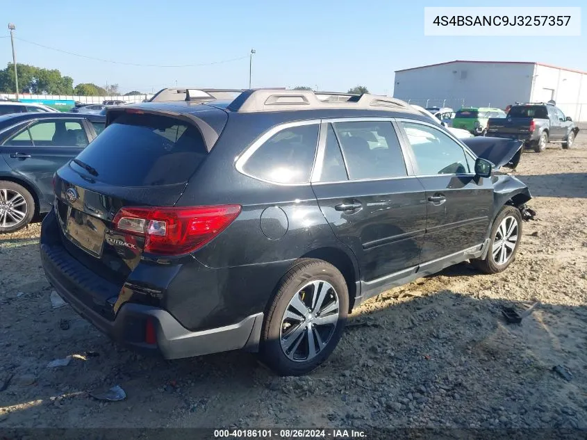 2018 Subaru Outback 2.5I Limited VIN: 4S4BSANC9J3257357 Lot: 40186101