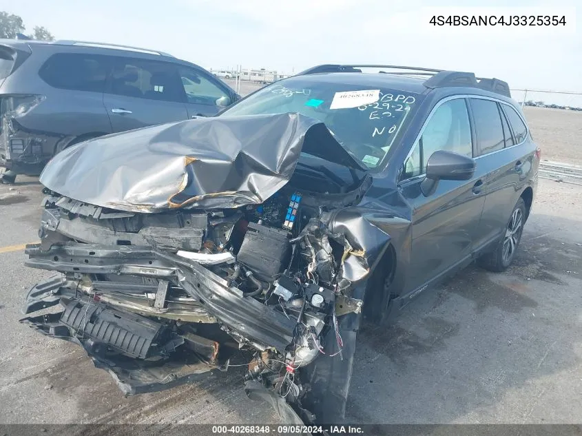 4S4BSANC4J3325354 2018 Subaru Outback 2.5I Limited