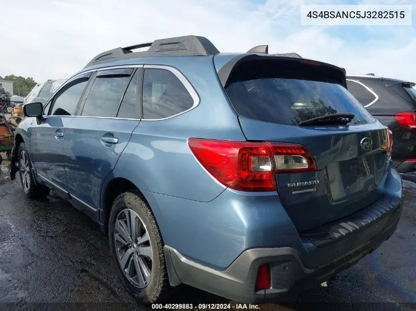 2018 Subaru Outback 2.5I Limited VIN: 4S4BSANC5J3282515 Lot: 40299883