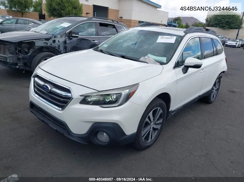 4S4BSANC6J3244646 2018 Subaru Outback 2.5I Limited