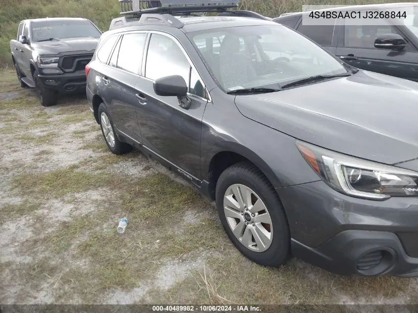 2018 Subaru Outback 2.5I VIN: 4S4BSAAC1J3268844 Lot: 40489982