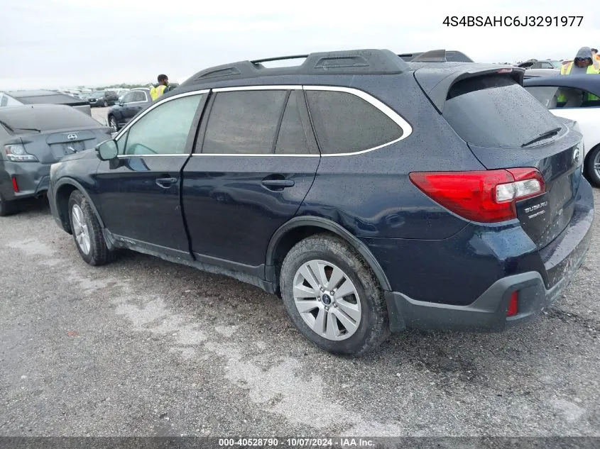 2018 Subaru Outback 2.5I Premium VIN: 4S4BSAHC6J3291977 Lot: 40528790