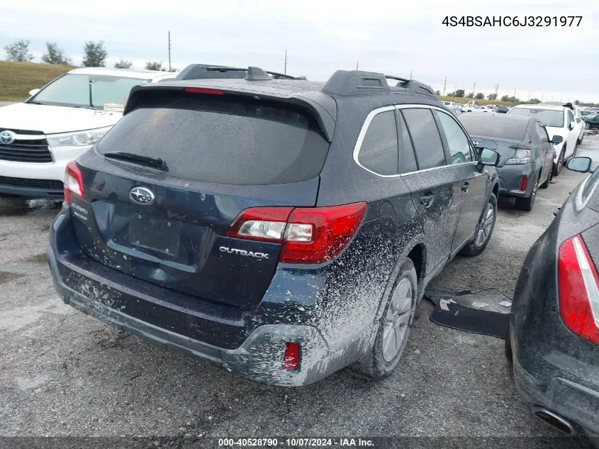 2018 Subaru Outback 2.5I Premium VIN: 4S4BSAHC6J3291977 Lot: 40528790