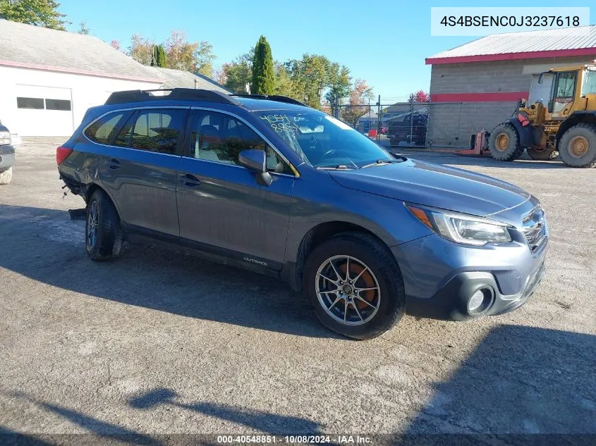 2018 Subaru Outback 3.6R Limited VIN: 4S4BSENC0J3237618 Lot: 40548851