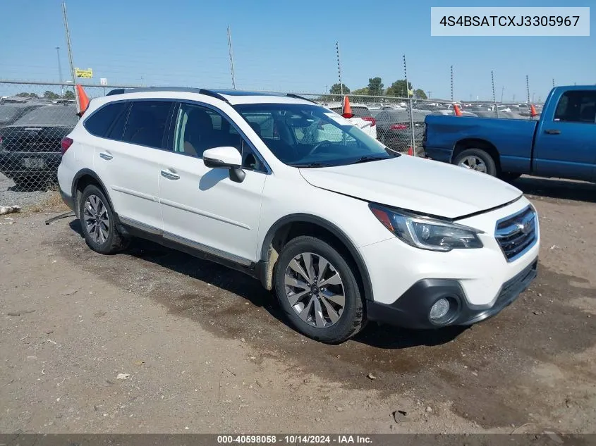 2018 Subaru Outback 2.5I Touring VIN: 4S4BSATCXJ3305967 Lot: 40598058