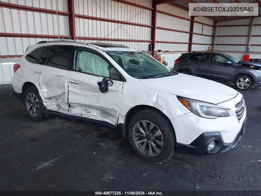 2018 Subaru Outback 3.6R Touring VIN: 4S4BSETCXJ3325840 Lot: 40677225