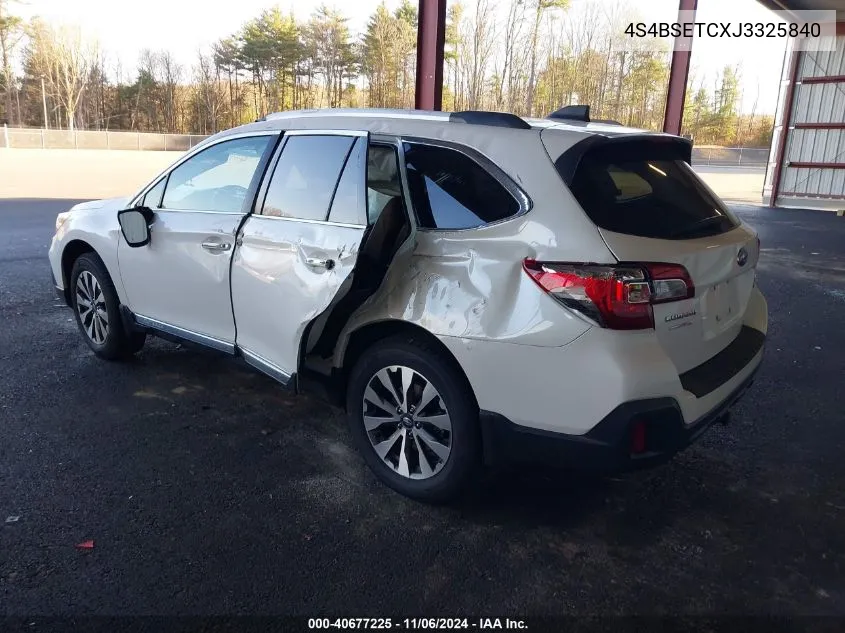 2018 Subaru Outback 3.6R Touring VIN: 4S4BSETCXJ3325840 Lot: 40677225