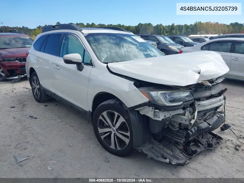 4S4BSANC5J3205739 2018 Subaru Outback 2.5I Limited