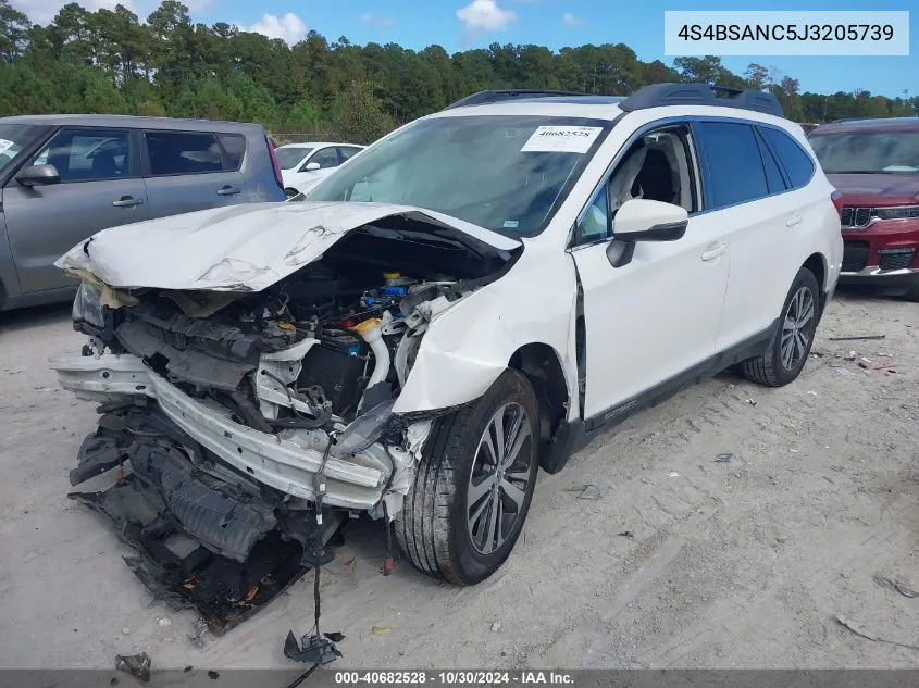 4S4BSANC5J3205739 2018 Subaru Outback 2.5I Limited