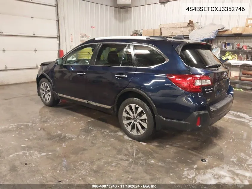 2018 Subaru Outback 3.6R Touring VIN: 4S4BSETCXJ3352746 Lot: 40873243