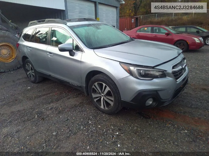 2018 Subaru Outback 2.5I Limited VIN: 4S4BSANC2J3284688 Lot: 40905524