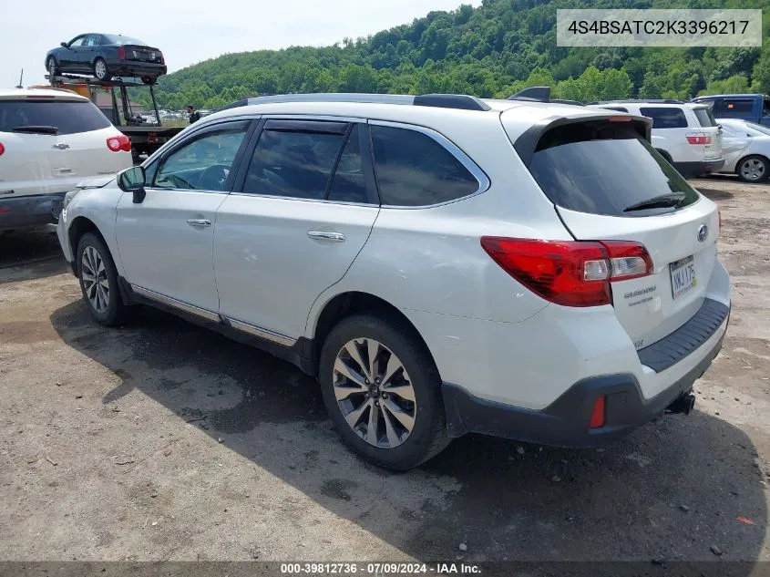 2019 Subaru Outback 2.5I Touring VIN: 4S4BSATC2K3396217 Lot: 39812736