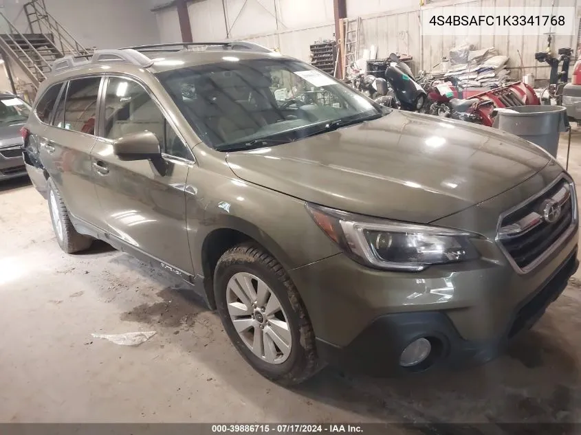 4S4BSAFC1K3341768 2019 Subaru Outback 2.5I Premium