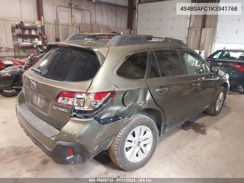 4S4BSAFC1K3341768 2019 Subaru Outback 2.5I Premium