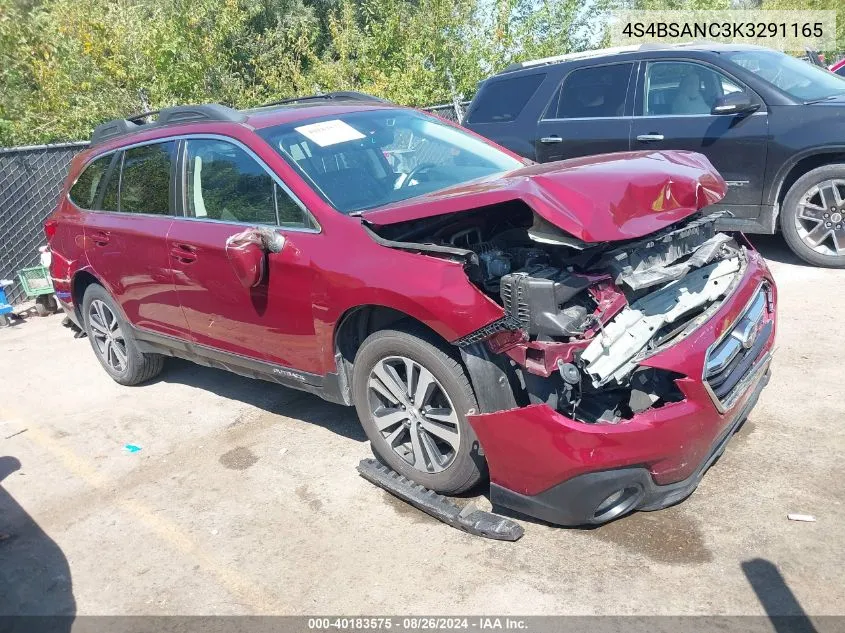 4S4BSANC3K3291165 2019 Subaru Outback 2.5I Limited