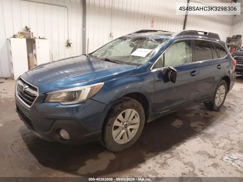 4S4BSAHC3K3298306 2019 Subaru Outback 2.5I Premium