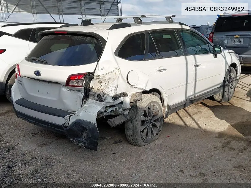 4S4BSATC8K3249982 2019 Subaru Outback 2.5I Touring