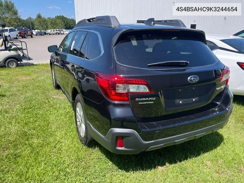 2019 Subaru Outback 2.5I Premium VIN: 4S4BSAHC9K3244654 Lot: 40379431