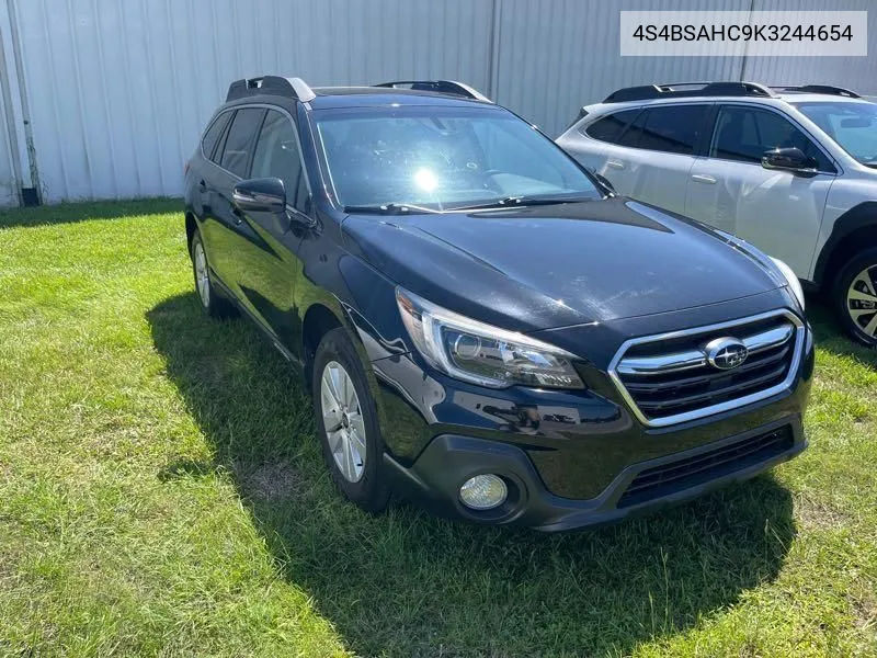 2019 Subaru Outback 2.5I Premium VIN: 4S4BSAHC9K3244654 Lot: 40379431