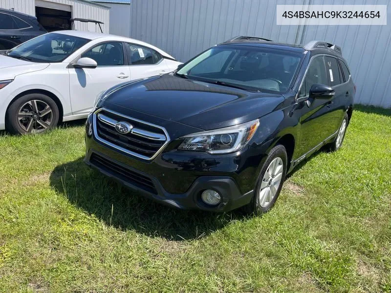 2019 Subaru Outback 2.5I Premium VIN: 4S4BSAHC9K3244654 Lot: 40379431