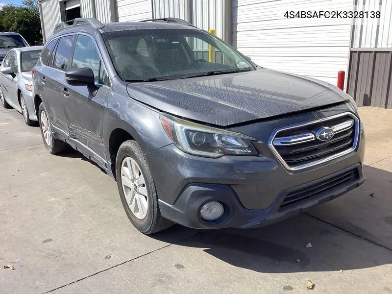 4S4BSAFC2K3328138 2019 Subaru Outback 2.5I Premium