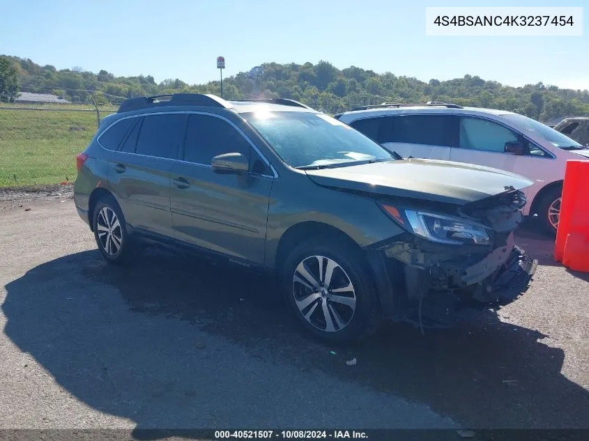 2019 Subaru Outback 2.5I Limited VIN: 4S4BSANC4K3237454 Lot: 40521507