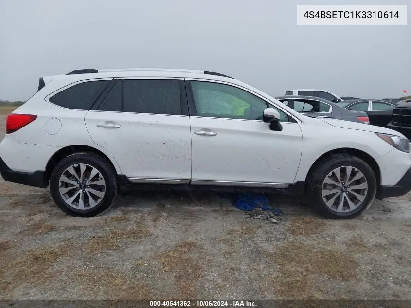 2019 Subaru Outback 3.6R Touring VIN: 4S4BSETC1K3310614 Lot: 40541362