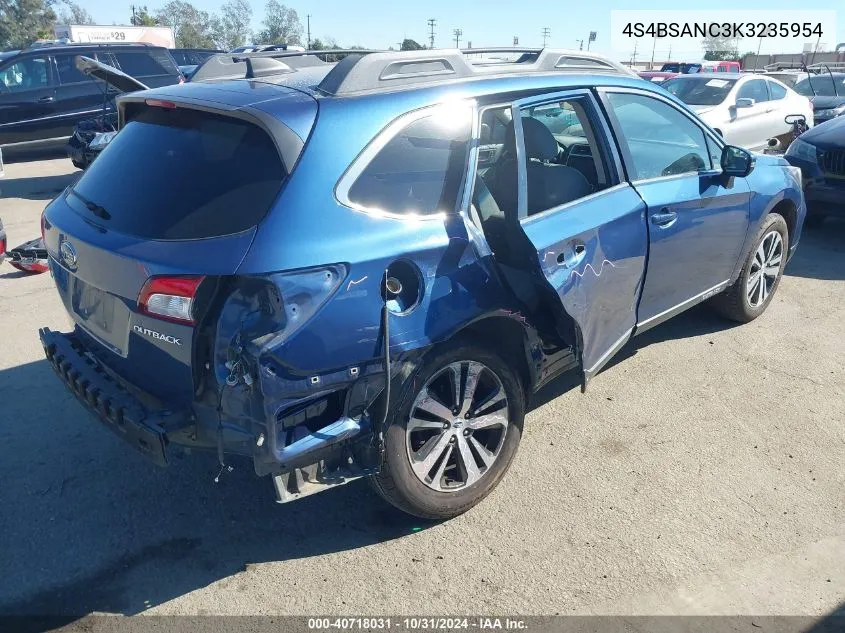 2019 Subaru Outback 2.5I Limited VIN: 4S4BSANC3K3235954 Lot: 40718031