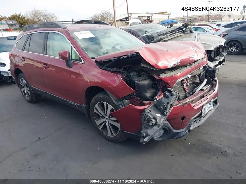 2019 Subaru Outback 3.6R Limited VIN: 4S4BSENC4K3283177 Lot: 40880274