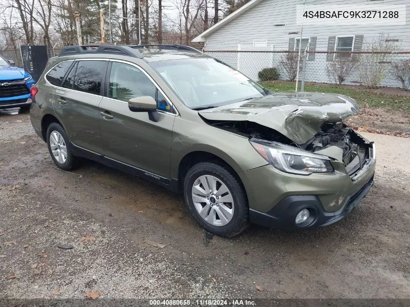 2019 Subaru Outback 2.5I Premium VIN: 4S4BSAFC9K3271288 Lot: 40880658