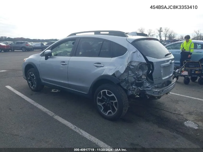 2019 Subaru Outback 2.5I Limited VIN: 4S4BSAJC8K3353410 Lot: 40917719