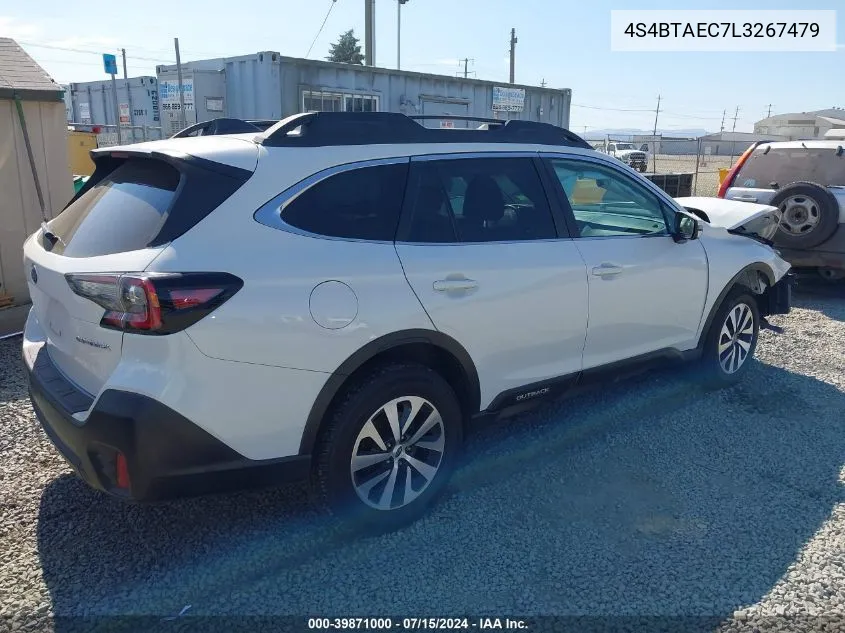 4S4BTAEC7L3267479 2020 Subaru Outback Premium