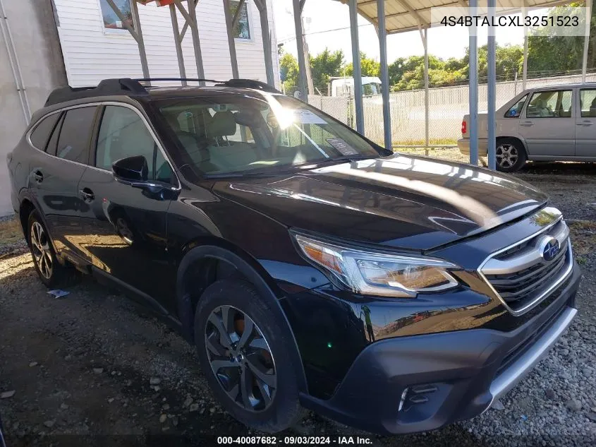 2020 Subaru Outback Limited VIN: 4S4BTALCXL3251523 Lot: 40087682